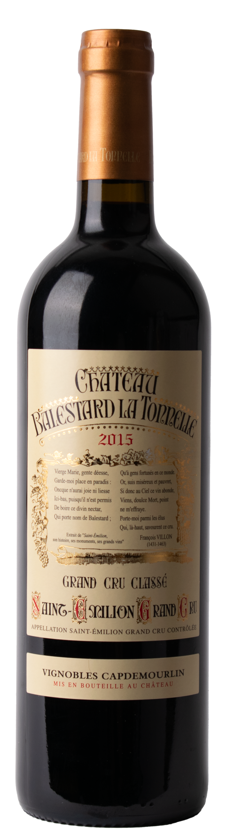Château Balestard La Tonnelle 2015 Saint Emilion GC Classé