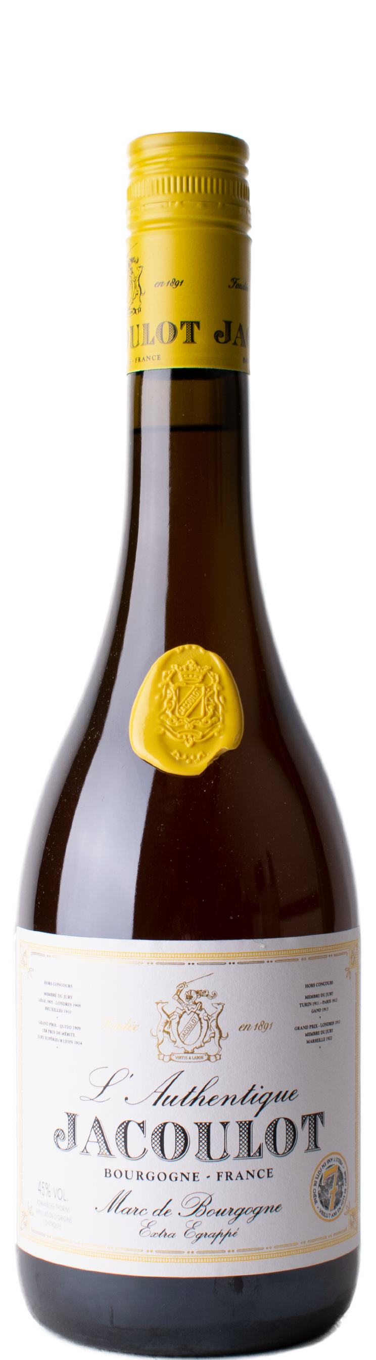 Marc de Bourgogne Authentique 45° 0.7L (7 jaar)